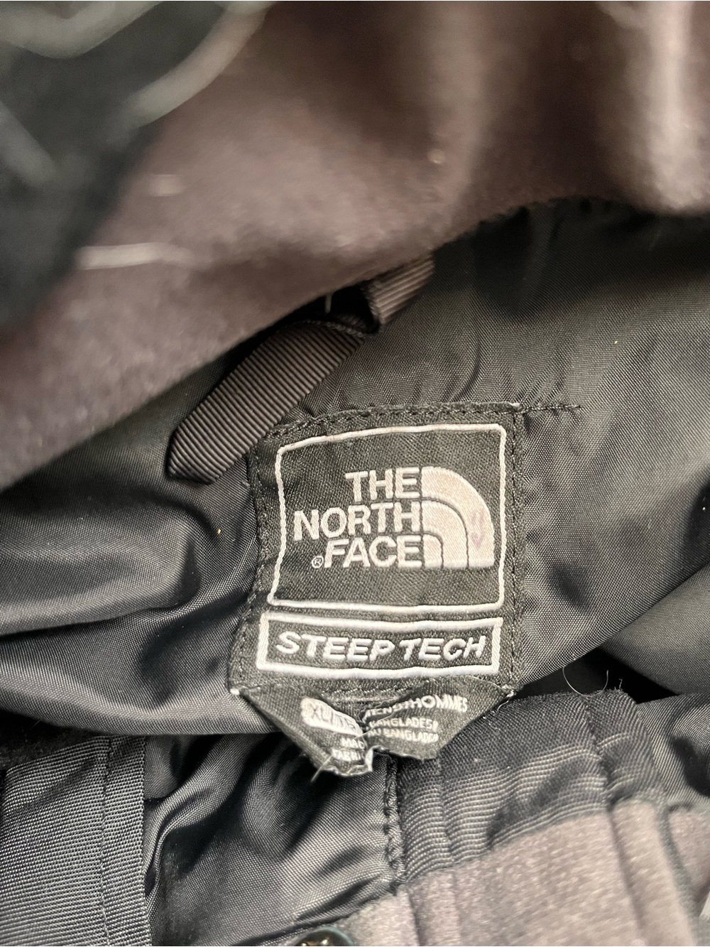 The North Face Men’s Steep Tech Black Jacket with Gray Panels - Picture 5 of 6